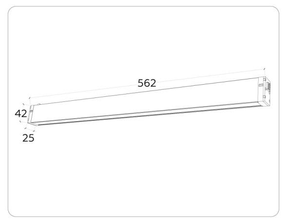 Магнитный трековый светильник Ambrella Light TRACK SYSTEM WHITE GL1291