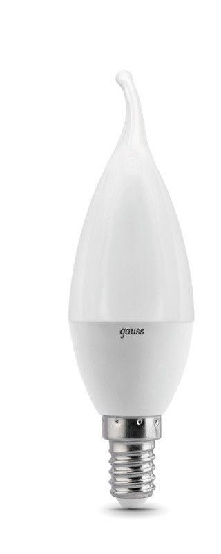 Светодиодная лампа Gauss Свеча 104101110 9.5W 220V 890lm E14 белый (теплый)