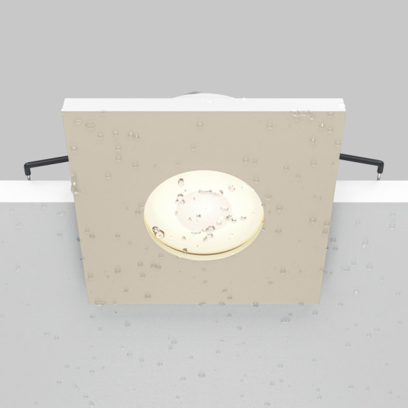 Точечный влагозащищенный светильник Maytoni Technical Stark DL083-01-GU10-SQ-W