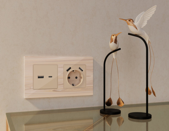 Розетка Ambrella Volt MA311010 ALFA QUANT