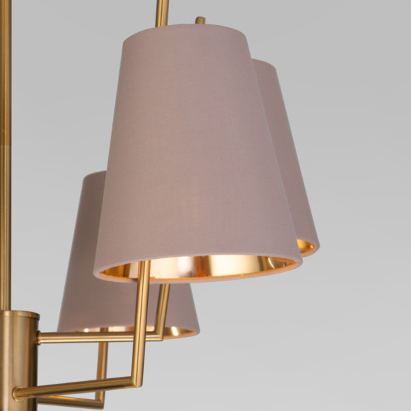 Люстра на штанге Eurosvet 60173/6 латунь Topanga