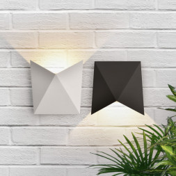 Уличный настенный светильник Elektrostandard 1517 TECHNO LED BATTERFLY белый