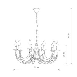 Подвесная люстра Nowodvorski ARES 206