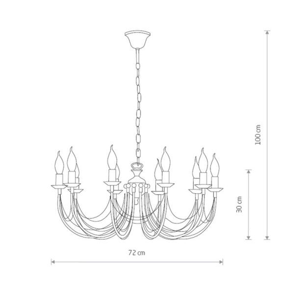 Подвесная люстра Nowodvorski ARES 206