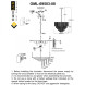 Подвесная люстра Omnilux NARO OML-69503-08