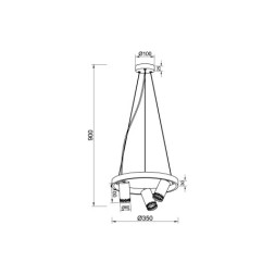 Подвесная люстра Vele Luce Moto VL5784P03