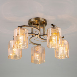 Люстра на штанге Eurosvet Susan 30124/5 античная бронза