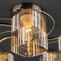 Люстра на штанге Eurosvet Susan 30124/5 античная бронза