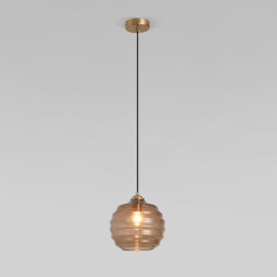 Подвесной светильник Eurosvet ICE 50239/1 коньячный