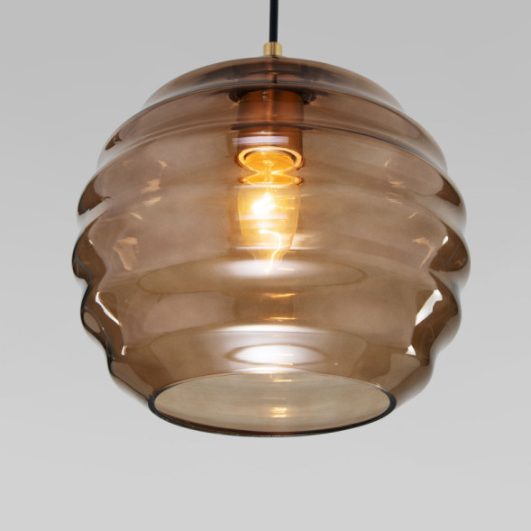 Подвесной светильник Eurosvet ICE 50239/1 коньячный