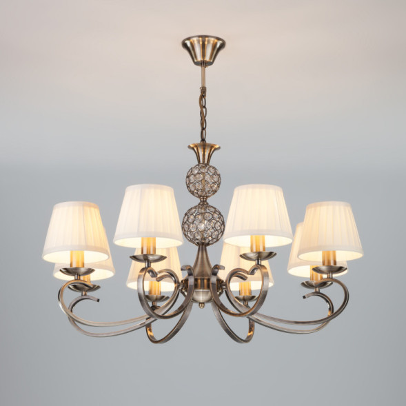 Подвесная люстра Eurosvet TESSA 60089/8 античная бронза