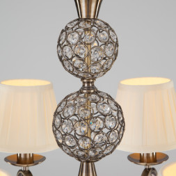 Подвесная люстра Eurosvet TESSA 60089/8 античная бронза