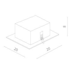 Встраиваемый точечный светильник ARTE Lamp CARDANI SEMPLICE A5949PL-1GY