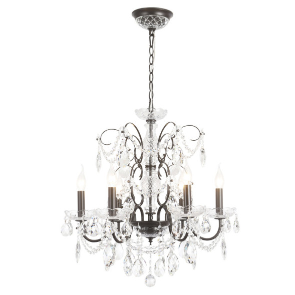 Подвесная люстра Crystal Lux ODELIS ODELIS SP6 BROWN