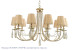 Подвесная люстра Crystal Lux VICTORIA VICTORIA SP10 GOLD/AMBER