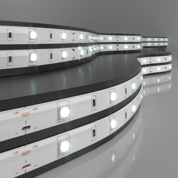 Лента Elektrostandard 5050/30 LED 7.2W IP65 [белая подложка] белый свет 0W 12V белый (холодный) IP65