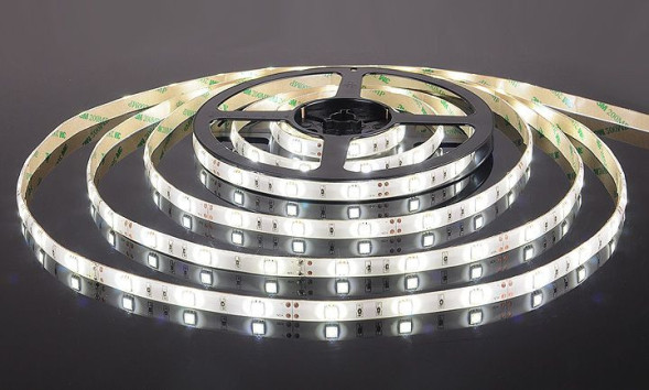 Лента Elektrostandard 5050/30 LED 7.2W IP65 [белая подложка] белый свет 0W 12V белый (холодный) IP65