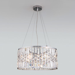 Подвесная люстра Eurosvet Lory 10116/5 хром/прозрачный хрусталь Strotskis
