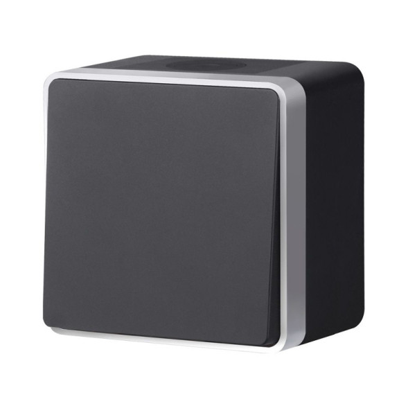 Выключатель Werkel Gallant W5010234 черный с серебром