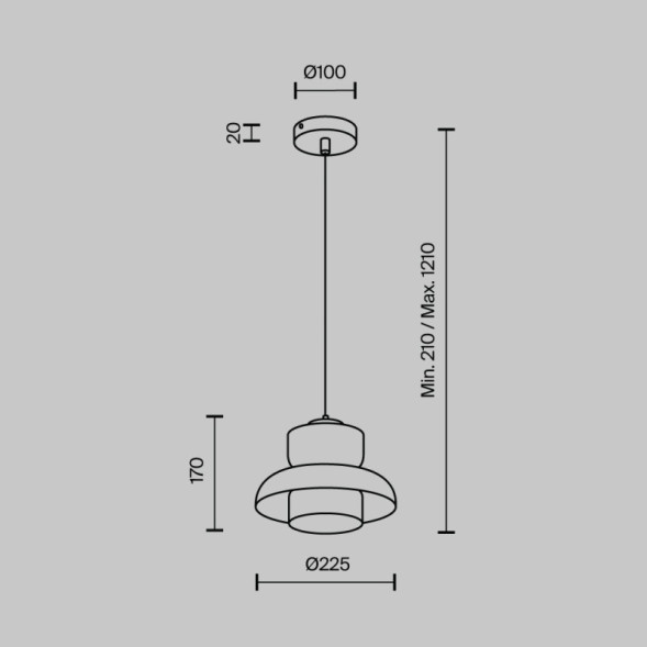 Подвесной светильник MODELUX MS.1412.220 BS