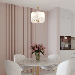 Люстра на штанге Eurosvet 60174/3 латунь Brume