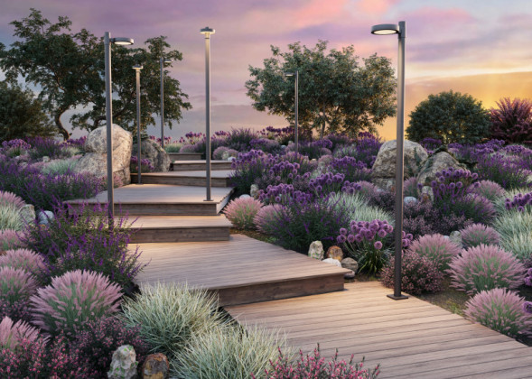 Садово-парковый светильник Maytoni O472H-L50GF3K DION