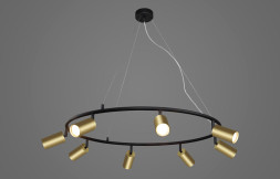 Подвесная люстра Crystal Lux CLT 015 CLT 015C8 D800 BL-GO