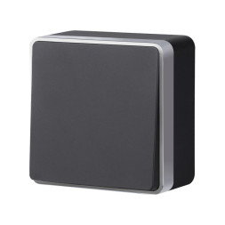 Выключатель Werkel Gallant W5012034 черный с серебром