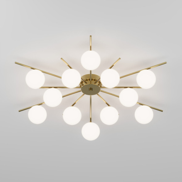 Люстра потолочная Eurosvet Sabina 302001/12 латунь Smart