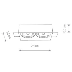 Встраиваемый точечный светильник Nowodvorski Mod Plus 9407