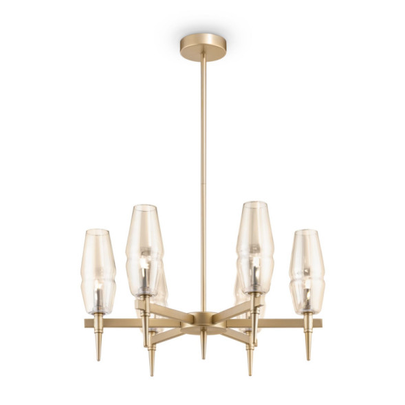 Люстра на штанге Maytoni Lita H002PL-06G