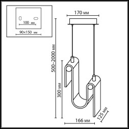 Подвесной светильник Odeon Light FLOW 5105/11L