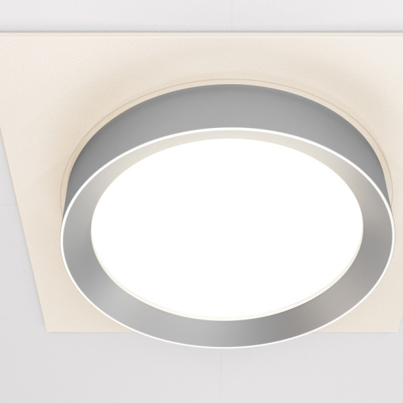 Встраиваемый точечный светильник Maytoni Technical Hoop DL086-GX53-SQ-WS