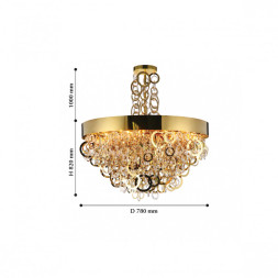 Каскадная люстра Favourite Leporem 2207-12P