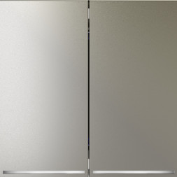 Выключатель двухклавишный с подсветкой VOLTUM VLS020404