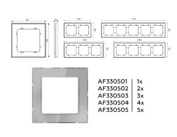 Рамка Ambrella Volt AF330504 ALFA Platos