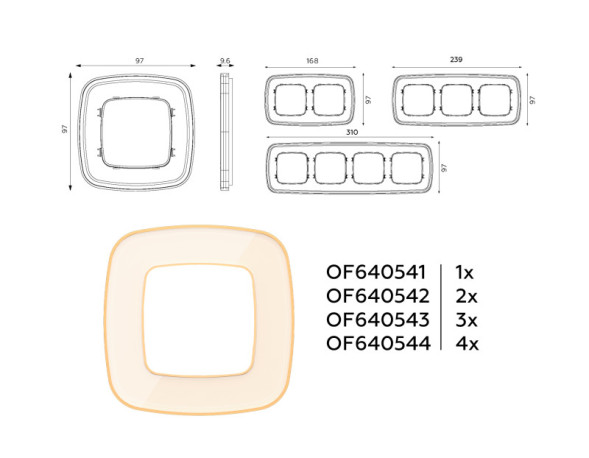 Рамка Ambrella Volt OF640342 OMEGA Coint