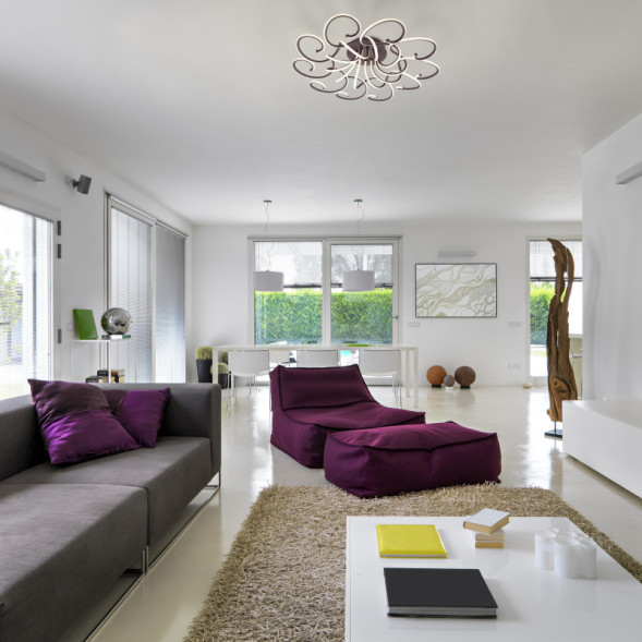 Потолочная люстра Eurosvet Smart Rosca 90236/10 чёрный кофе Smart