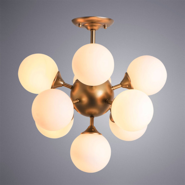 Люстра на штанге ARTE Lamp FOBOS A2704PL-9SG