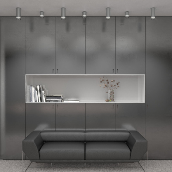 Накладной точечный светильник Elektrostandard DLR021 9W 3000K черный матовый