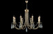 Подвесная люстра Crystal Lux VICTORIA VICTORIA SP8 GOLD/AMBER