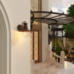 Уличный настенный светильник Elektrostandard Talli D брауни