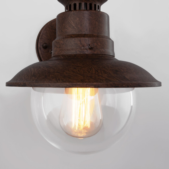 Уличный настенный светильник Elektrostandard Talli D брауни