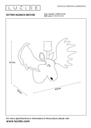 Детское бра LUCIDE EXTRAVAGANZA MOOSE 47209/01/30