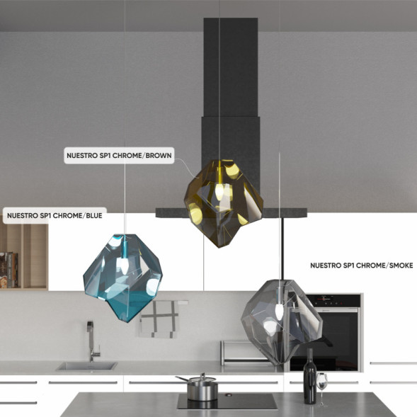 Детский светильник Crystal Lux NUESTRO NUESTRO SP1 CHROME/BLUE