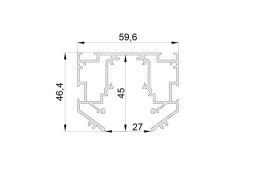 Профиль для шинопроводов Lightstar 509427L Uno