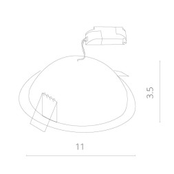 Встраиваемый точечный светильник ARTE Lamp Riflessione A7008PL-1WH