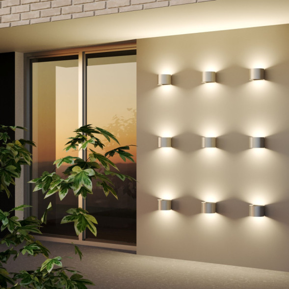 Уличный настенный светильник Elektrostandard 1518 TECHNO LED BLADE алюминий