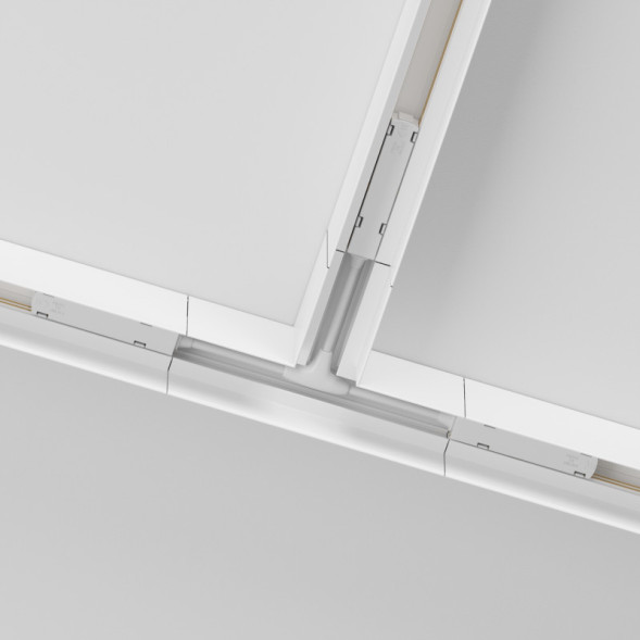 Коннектор для шинопровода Maytoni Technical Magnetic track system Gravity накладной белый TRA010CT-41W