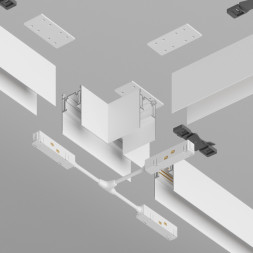 Коннектор для шинопровода Maytoni Technical Magnetic track system Gravity накладной белый TRA010CT-41W